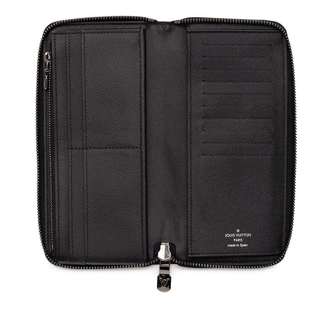 Louis Vuitton Monogram Eclipse Vertical Zippy Portefeuille