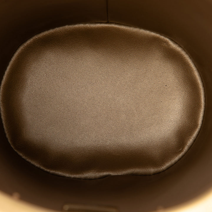 Matelassé Crown Sac boîte Petit Cuir d'agneau Blanc