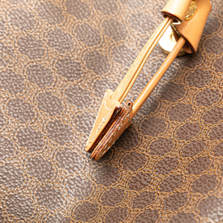 Macadam Coated Canvas Backpack Brown - Gaby Paris