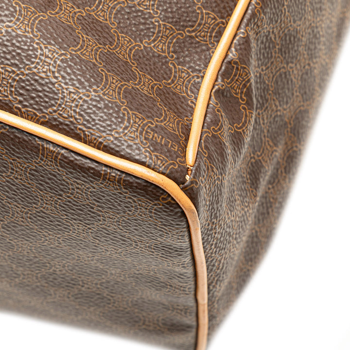 Macadam Coated Canvas Backpack Brown - Gaby Paris