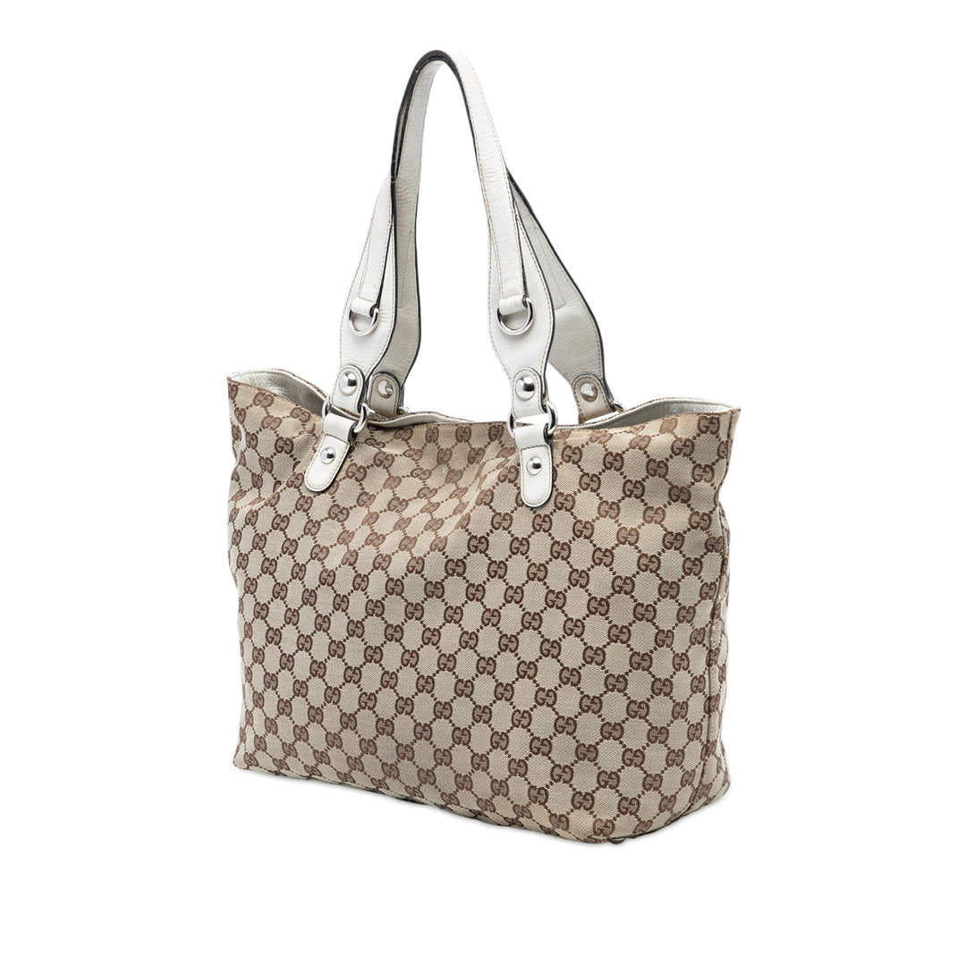 Gucci Medium GG Toile Icon Bit Cabas