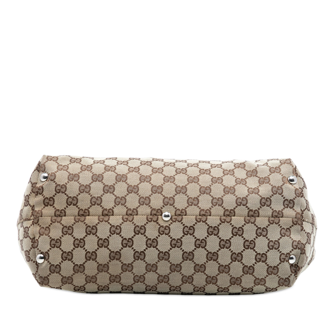 Gucci Medium GG Toile Icon Bit Cabas