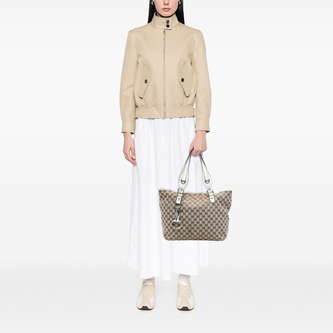 Gucci Medium GG Toile Icon Bit Cabas