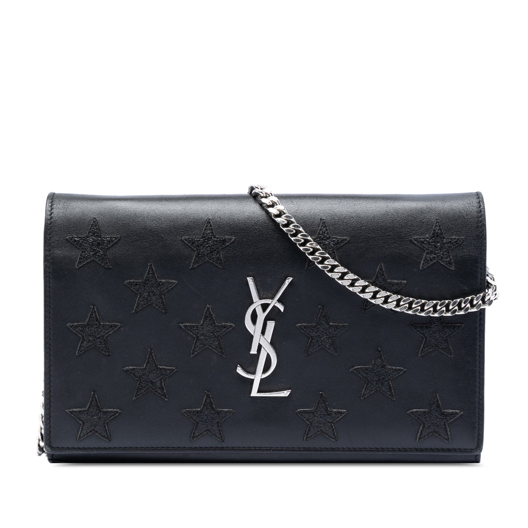 Saint Laurent Cuir de veau Monogram Star Kate Wallet on Chain
