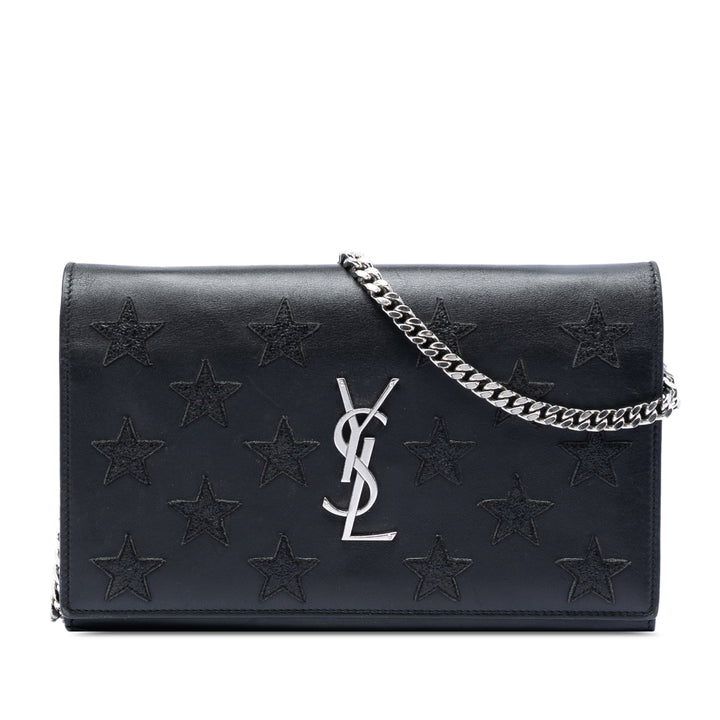Saint Laurent Cuir de veau Monogram Star Kate Wallet on Chain