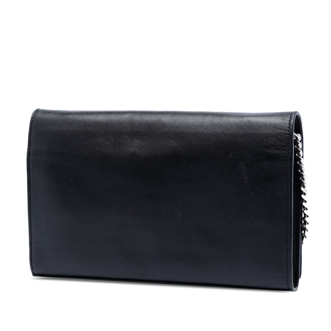 Saint Laurent Cuir de veau Monogram Star Kate Wallet on Chain
