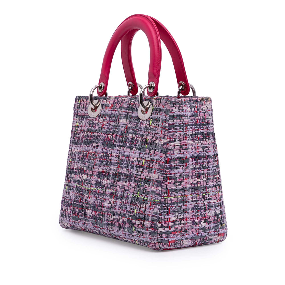 Medium Tweed Lady Dior Pink - Gaby Paris