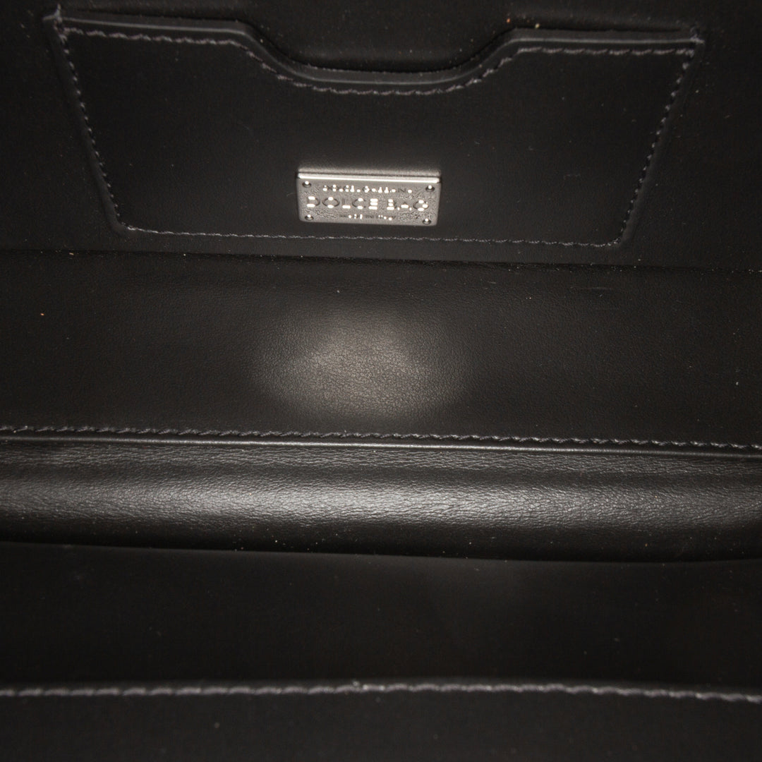Dolce & Gabbana Strass Orné Jacquard Dolce Sac boîte Noir – vue 4 – GABY PARIS