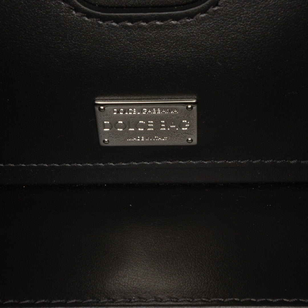 Dolce & Gabbana Strass Orné Jacquard Dolce Sac boîte Noir – vue 5 – GABY PARIS