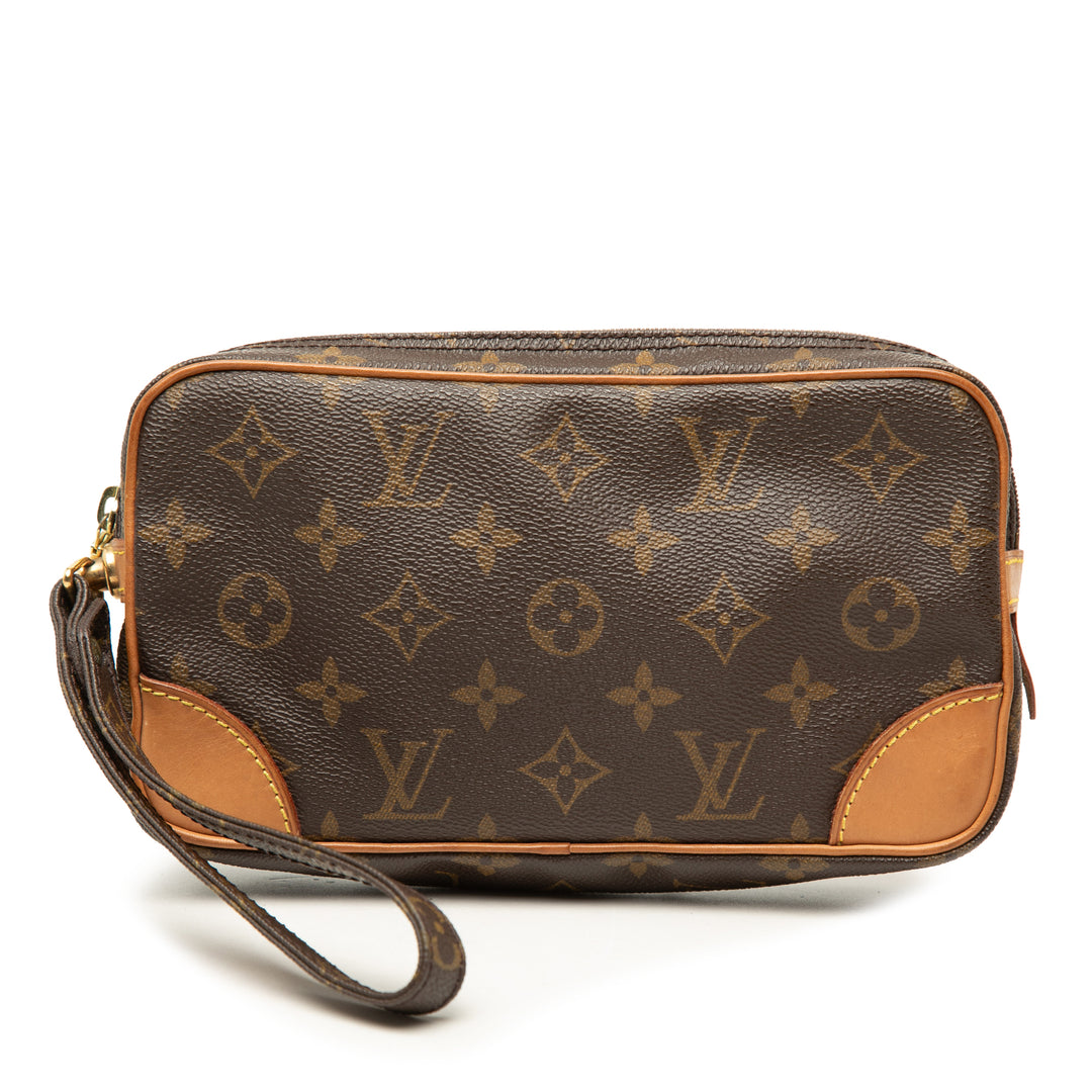 Louis Vuitton Marly Dragonne PM Monogram Marron – vue principale – GABY PARIS