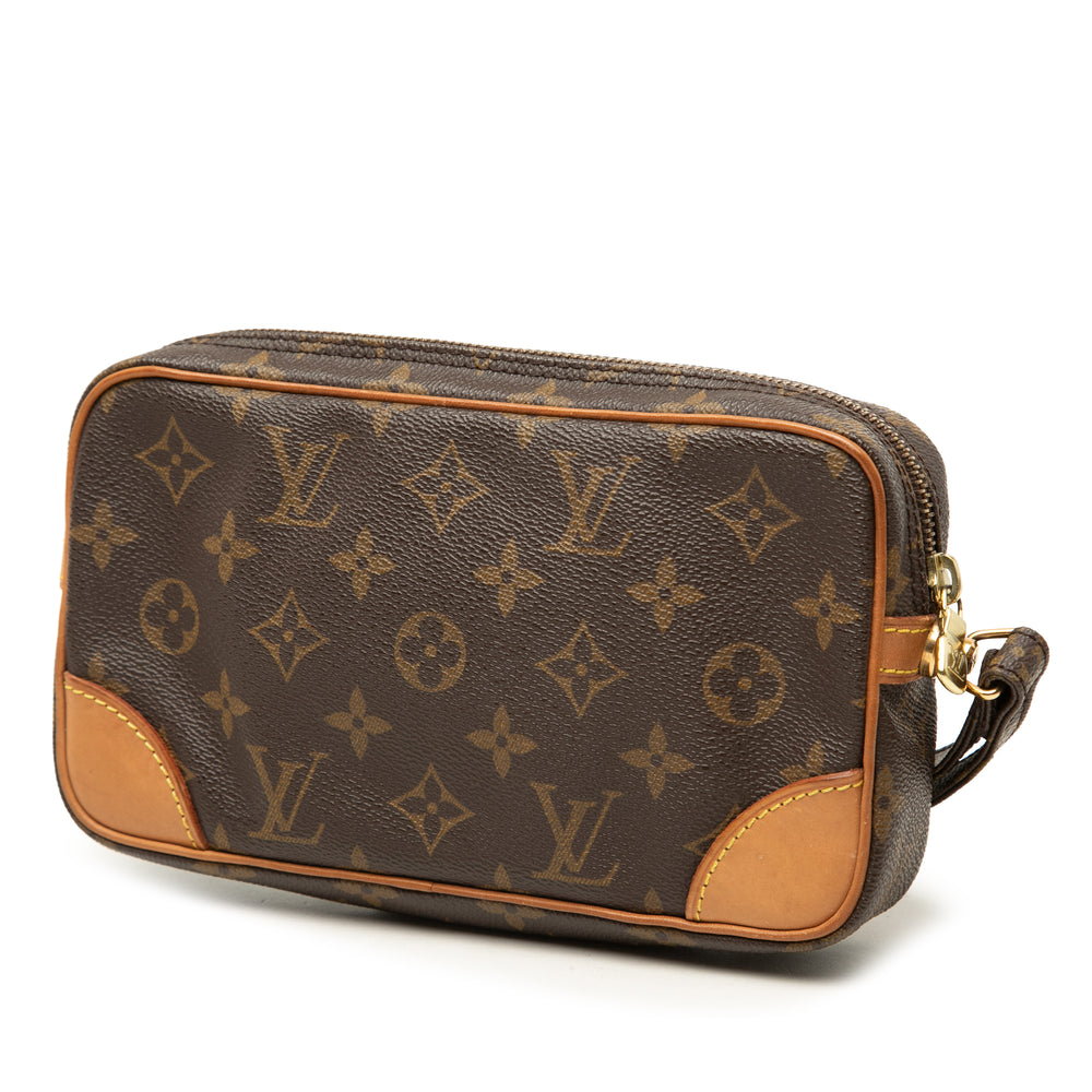 Louis Vuitton Marly Dragonne PM Monogram Marron – vue 2 – GABY PARIS