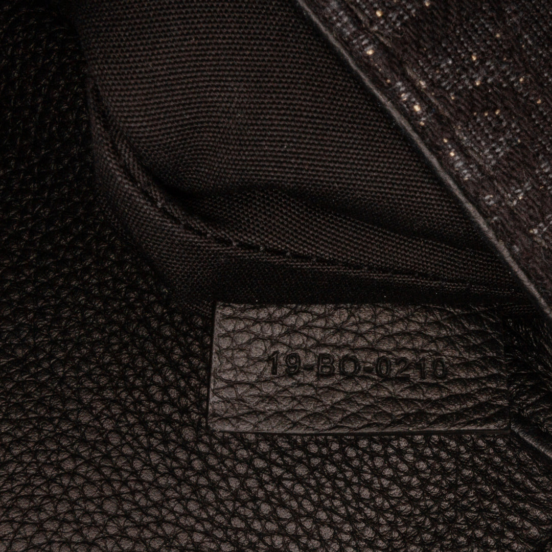 Oblique Canvas Saddle Messenger Bag Black - Gaby Paris