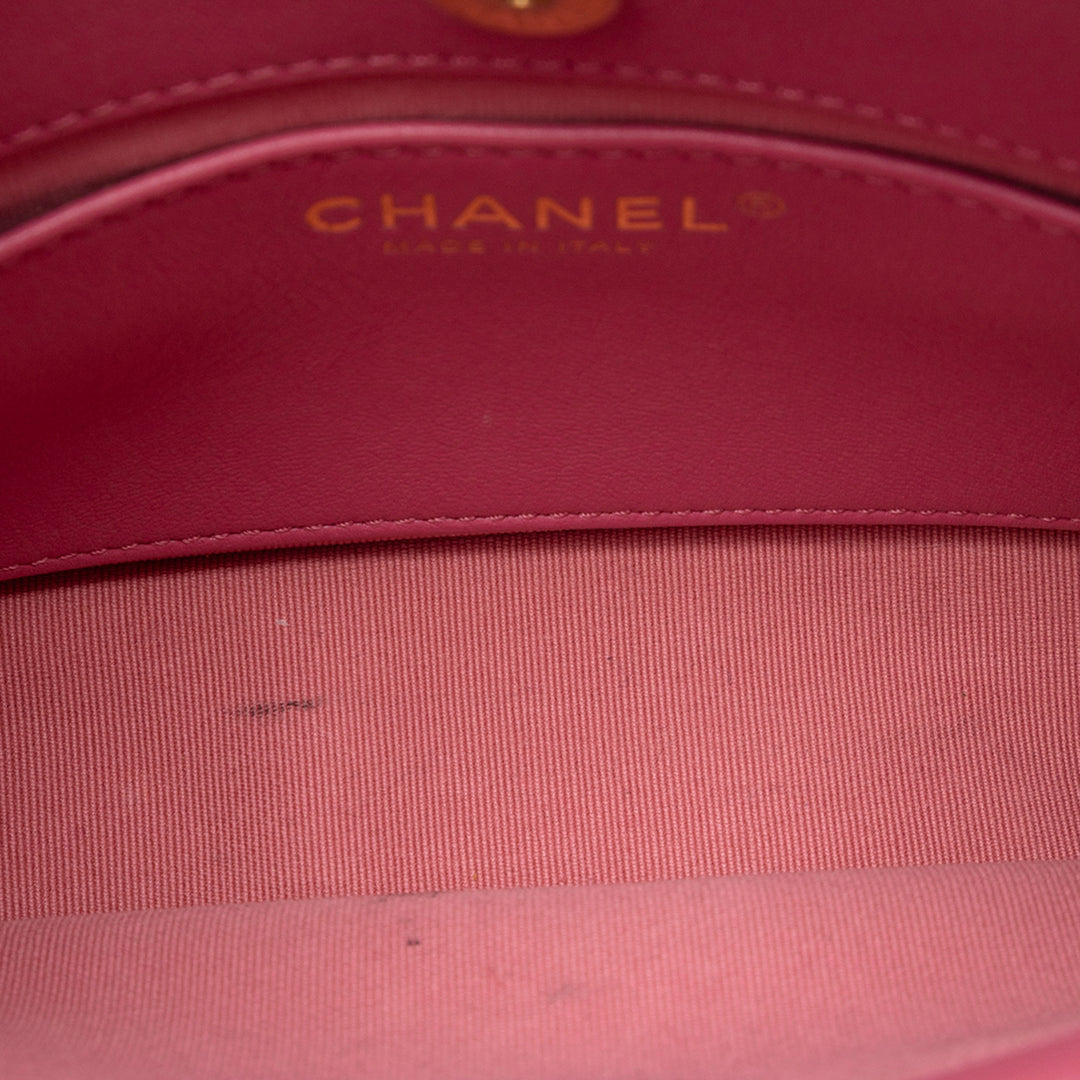 Chanel Small Matelassé Velours Wavy CC Hobo