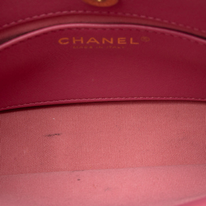 Chanel Small Matelassé Velours Wavy CC Hobo