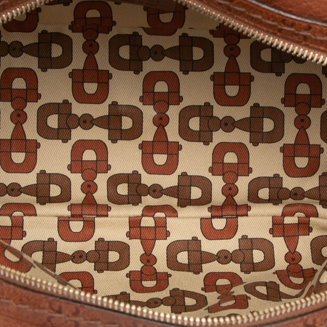 Gucci Guccissima Trimmed Cuir Signoria Boston Bag