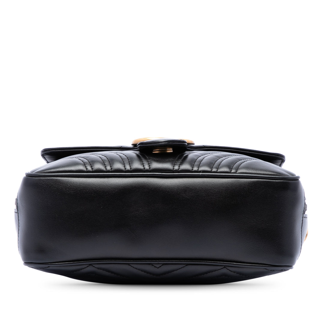 Gucci Small GG Marmont Matelasse Cuir de veau Sylvie sac à anse supérieure
