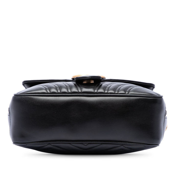 Gucci Small GG Marmont Matelasse Cuir de veau Sylvie sac à anse supérieure