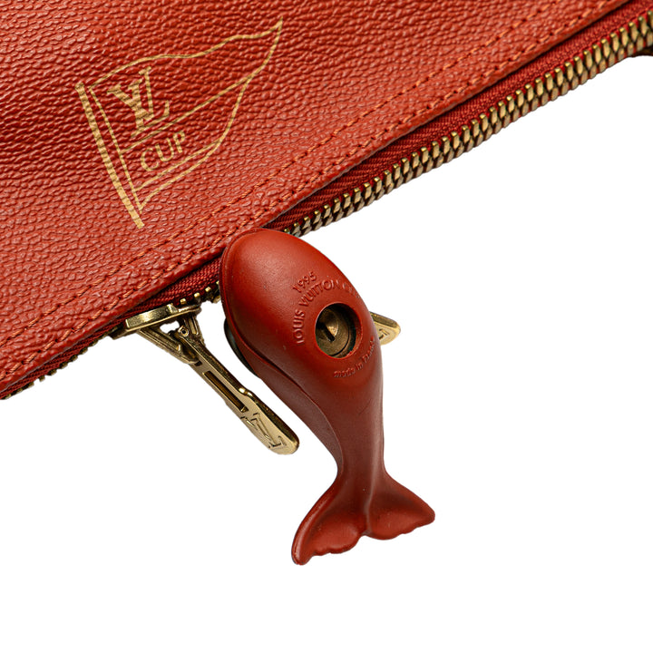 Americas Cup Coated Canvas Kabul Garment Bag Red - Gaby Paris