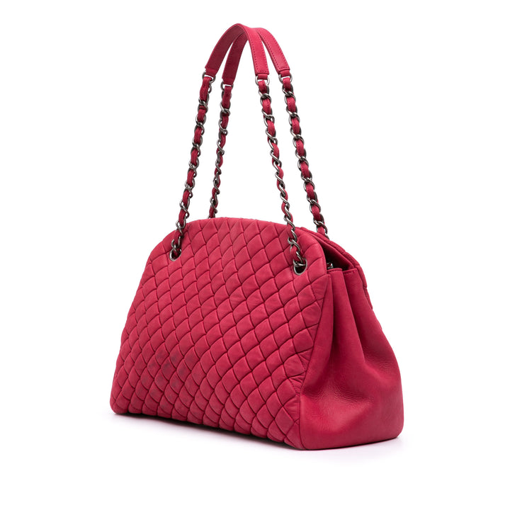 Chanel Large Matelassé Cuir d’agneau Just Mademoiselle Bowling Sac