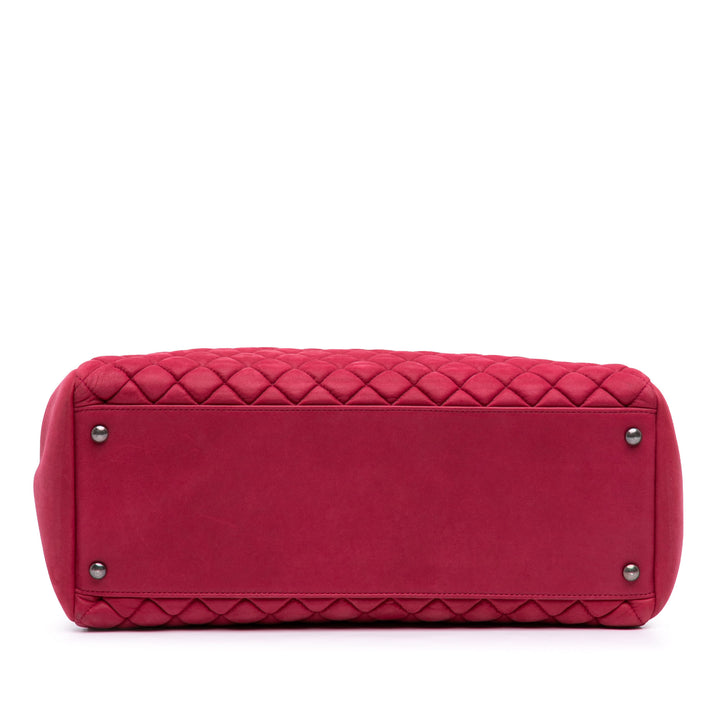Chanel Large Matelassé Cuir d’agneau Just Mademoiselle Bowling Sac