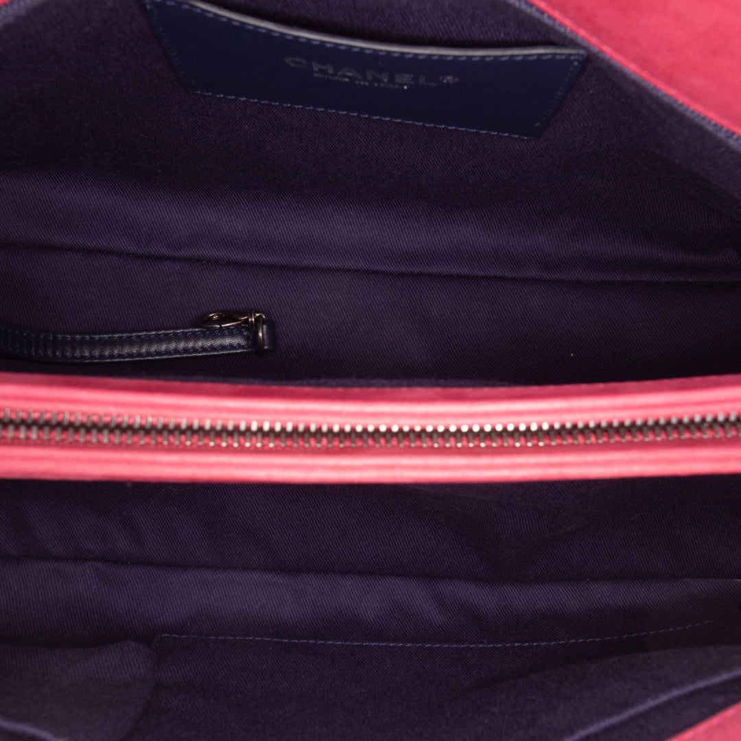 Chanel Large Matelassé Cuir d’agneau Just Mademoiselle Bowling Sac