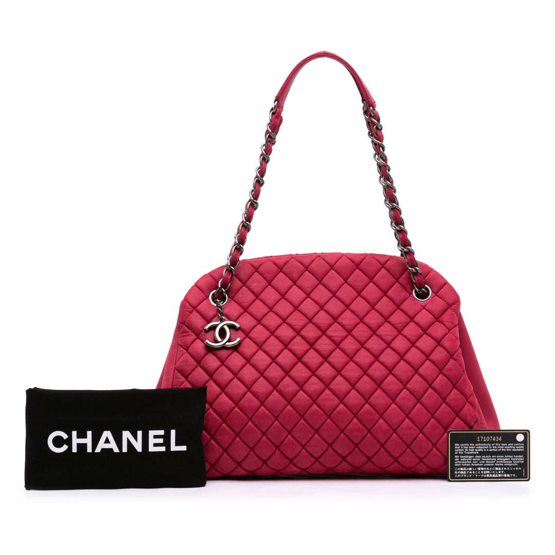 Chanel Large Matelassé Cuir d’agneau Just Mademoiselle Bowling Sac