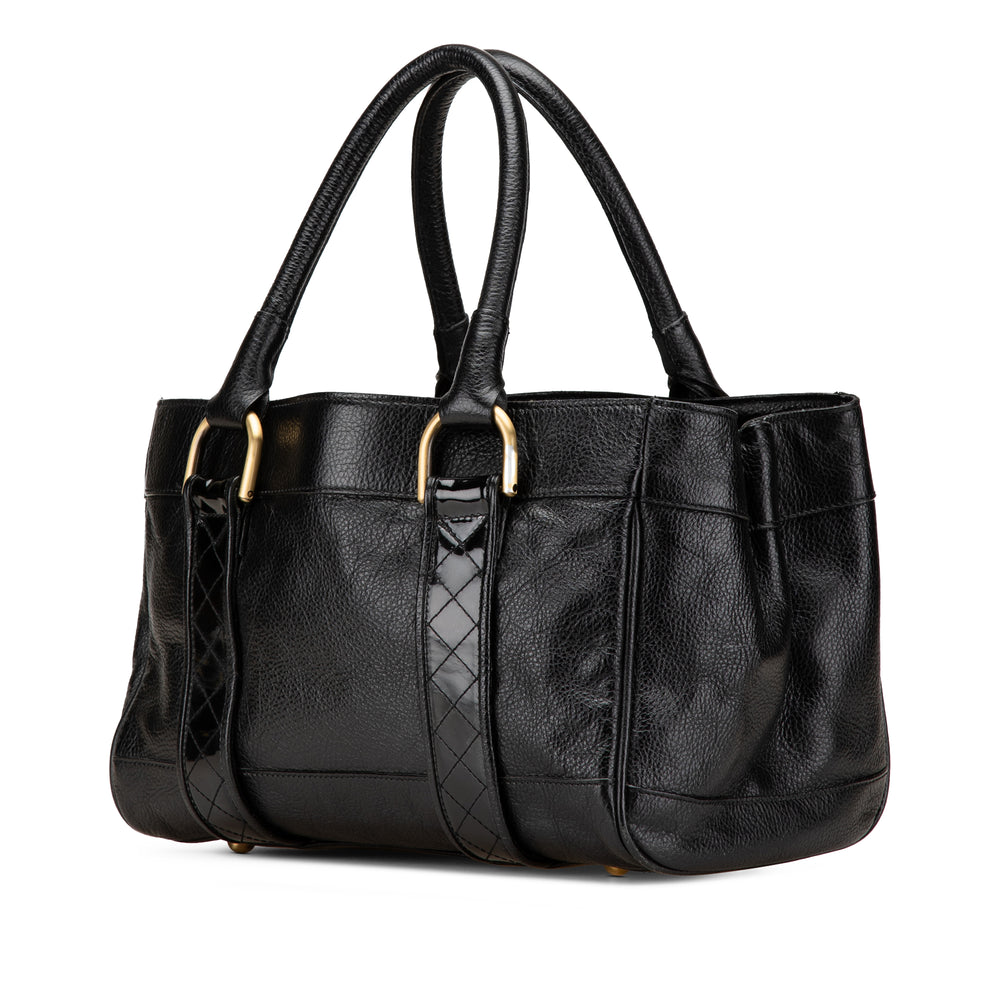 Leather Handbag Black - Gaby Paris