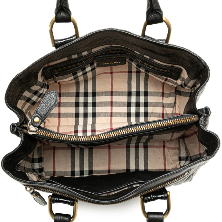 Leather Handbag Black - Gaby Paris