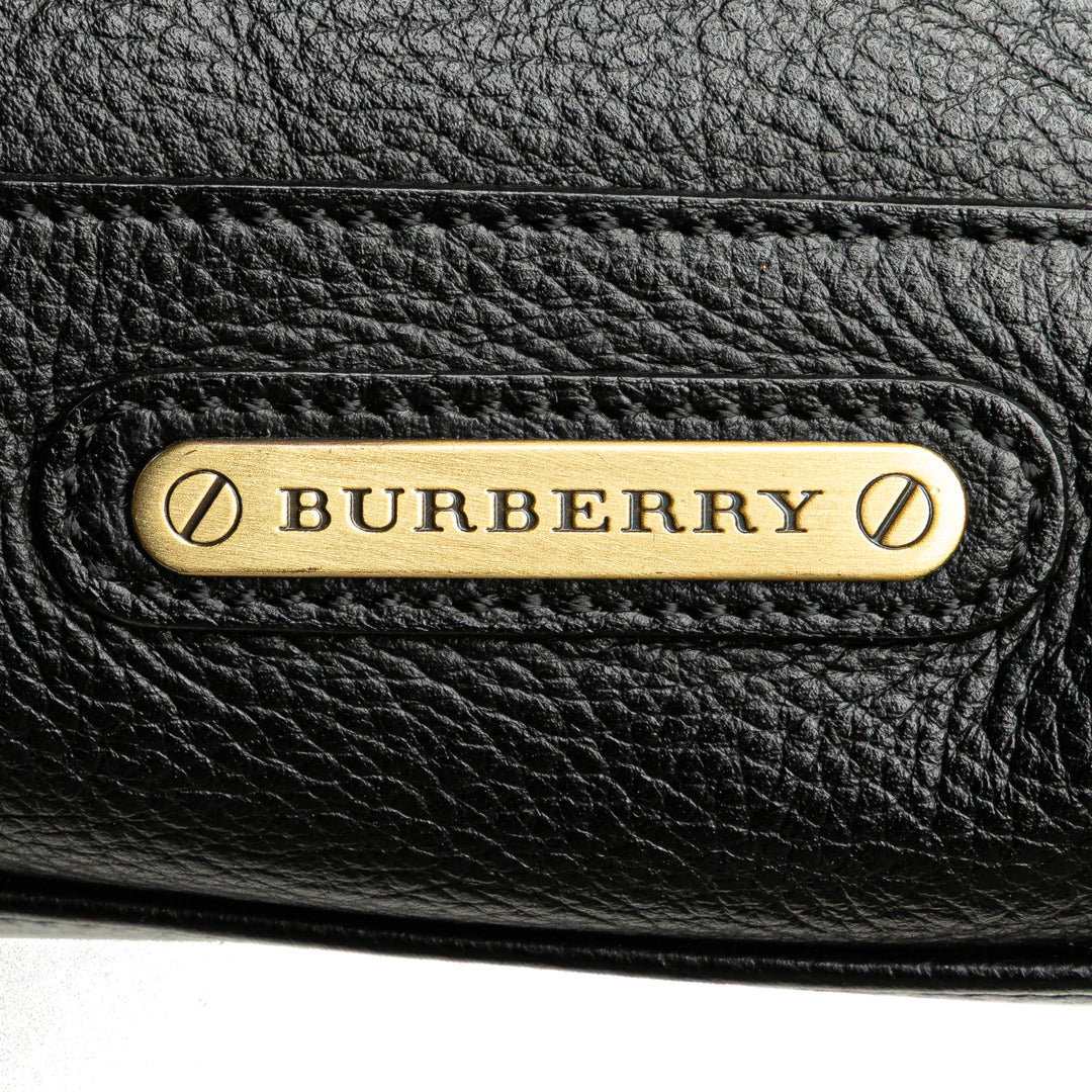 Leather Handbag Black - Gaby Paris