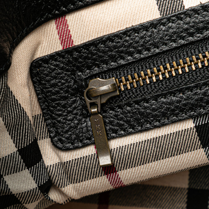 Leather Handbag Black - Gaby Paris