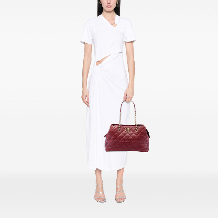Chanel Medium Matelassé Cuir de veau Retro Cabas chaîne