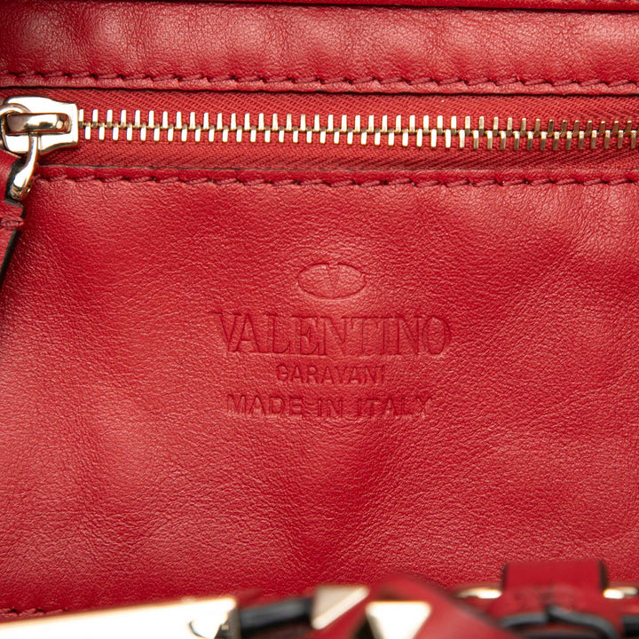 Valentino grainé Rockstud Trapeze Sac Mini Cuir de veau grainé