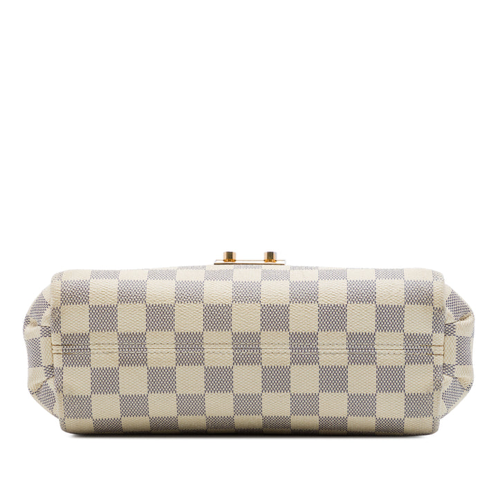 Louis Vuitton Sac à main Croisette Damier Azur Blanc – vue 3 – GABY PARIS