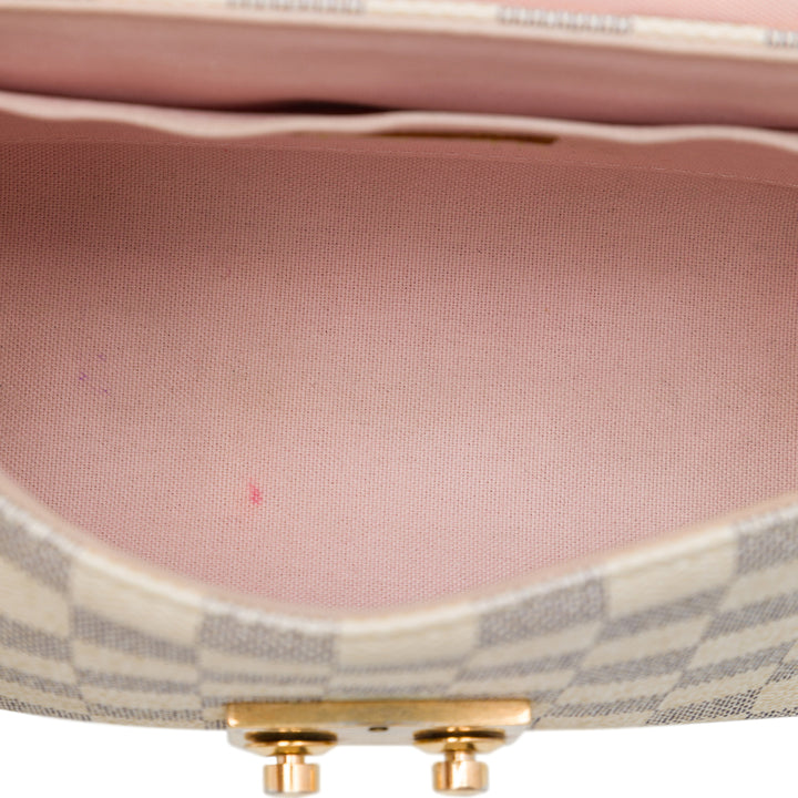 Louis Vuitton Sac à main Croisette Damier Azur Blanc – vue 4 – GABY PARIS