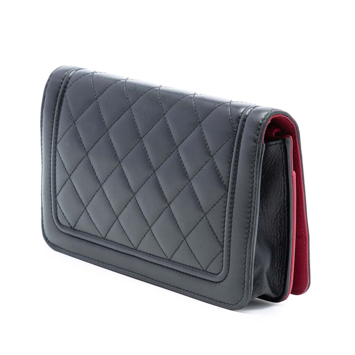 Chanel CC Matelassé Cuir d’agneau Wallet on Chain