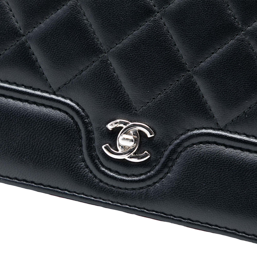Chanel CC Matelassé Cuir d’agneau Wallet on Chain