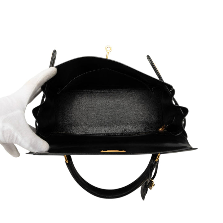 Box Veau Kelly Retourne 28 Box Noir