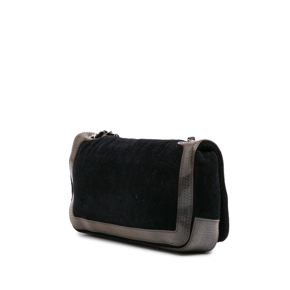Terry Cloth CC Sport Line Shoulder Bag Black - Gaby Paris