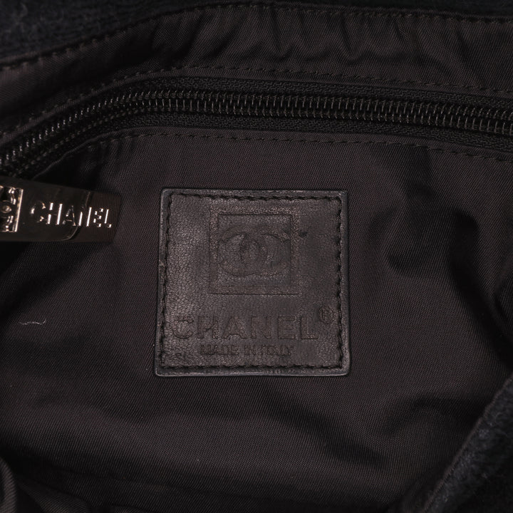 Terry Cloth CC Sport Line Shoulder Bag Black - Gaby Paris