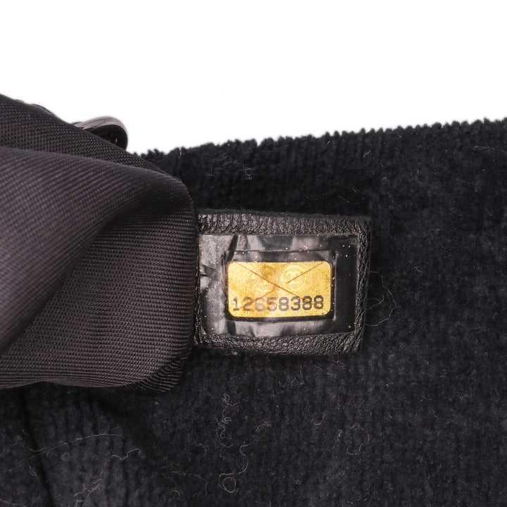 Terry Cloth CC Sport Line Shoulder Bag Black - Gaby Paris