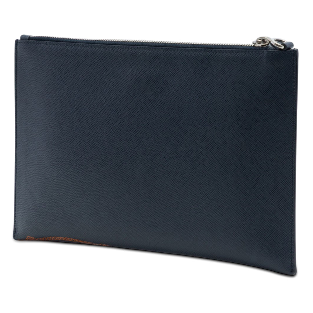 Prada Saffiano Logo Pochette