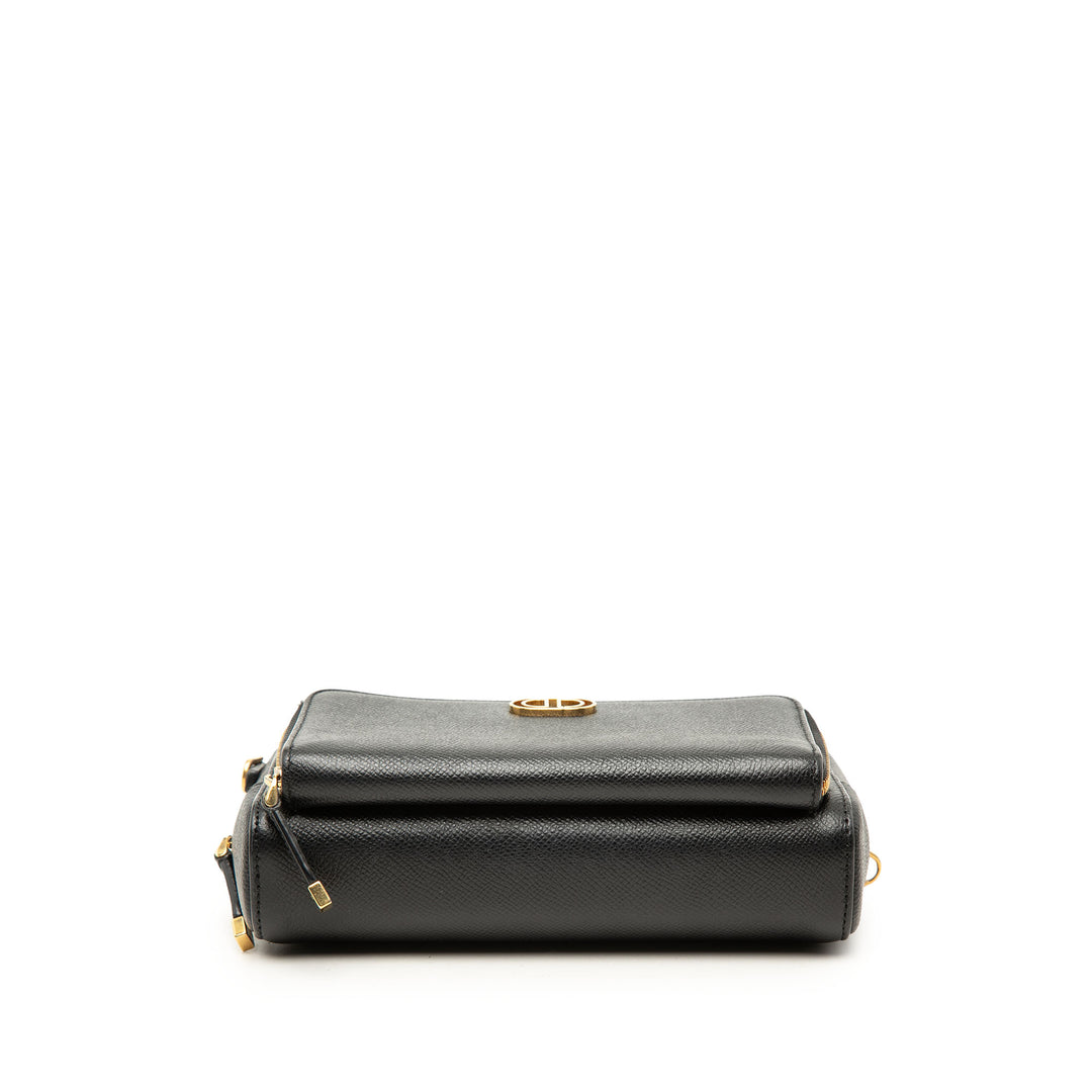 Dior Cuir de veau grainé Caro Double Pochette