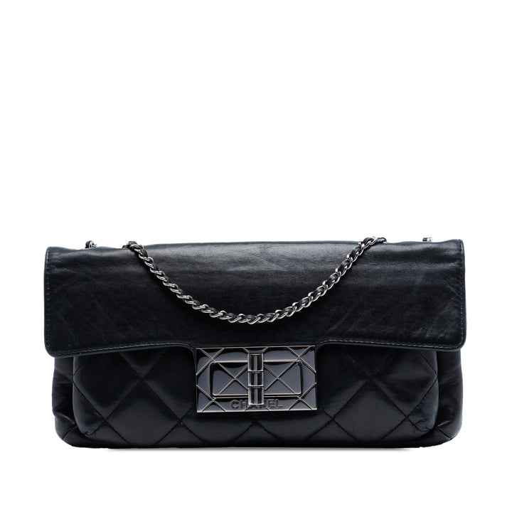 Chanel Matelassé Giant Mademoiselle Fermoir tourniquet Sac Cuir d'agneau