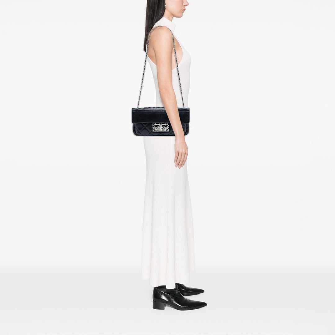 Chanel Matelassé Giant Mademoiselle Fermoir tourniquet Sac Cuir d'agneau