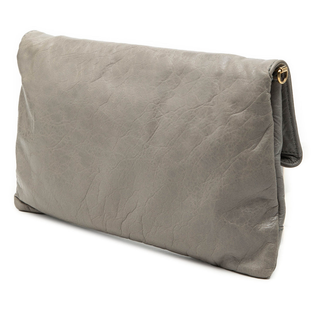 Balenciaga Cuir d’agneau Motocross Giant 12 Envelope Pochette With Strap