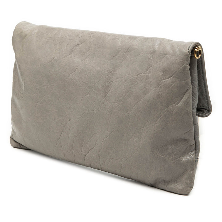 Balenciaga Cuir d’agneau Motocross Giant 12 Envelope Pochette With Strap