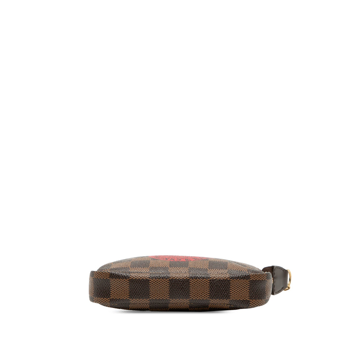 Louis Vuitton Trunks et Bags Pochette Accessoires Mini Damier Ébène Marron