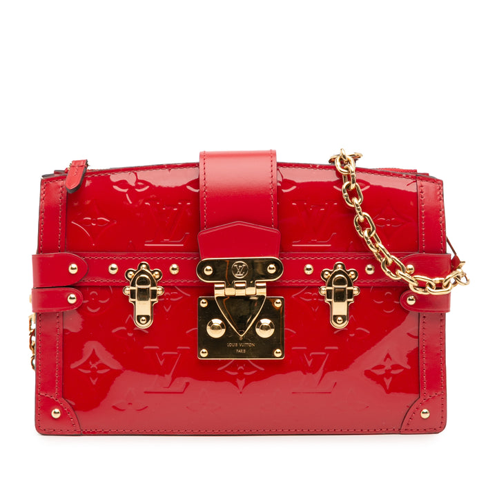 Louis Vuitton Monogram Vernis Trunk Pochette Rouge – GABY PARIS Authentique