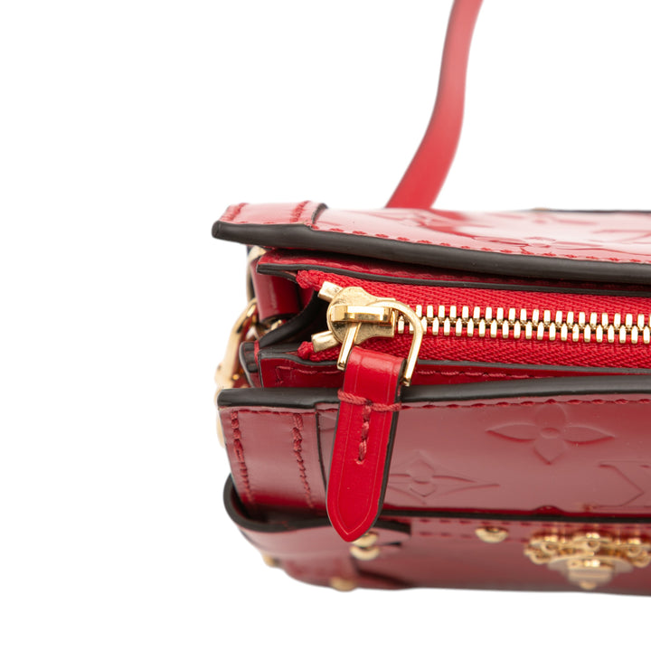 Louis Vuitton Monogram Vernis Trunk Pochette Rouge – GABY PARIS Authentique