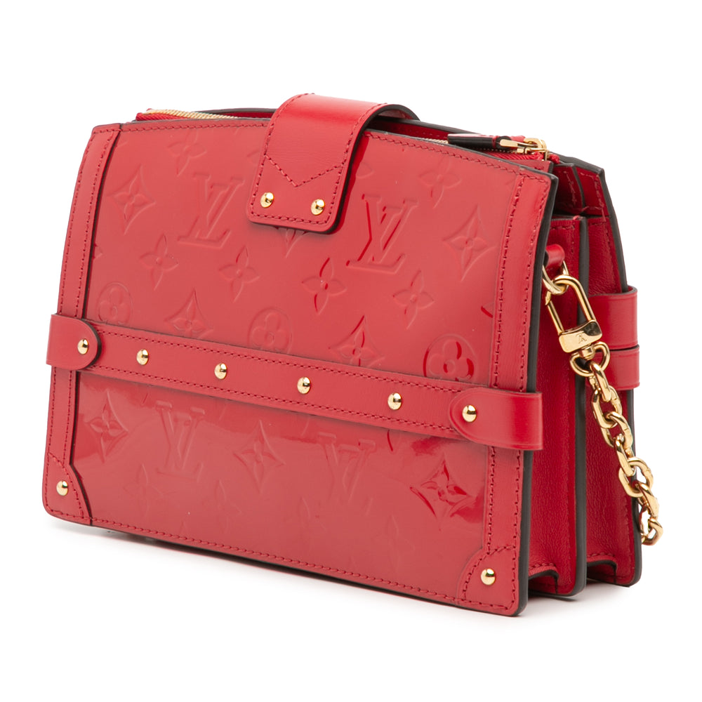 Louis Vuitton Monogram Vernis Trunk Pochette Rouge – GABY PARIS Authentique